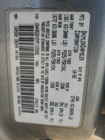 2000 Dodge Durango VIN: 1B4HR28Y2YF128986 Lot: 59546534