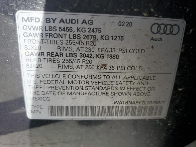 VIN WA1BNAFY7L2078971 2020 Audi Q5, Premium Plus no.12