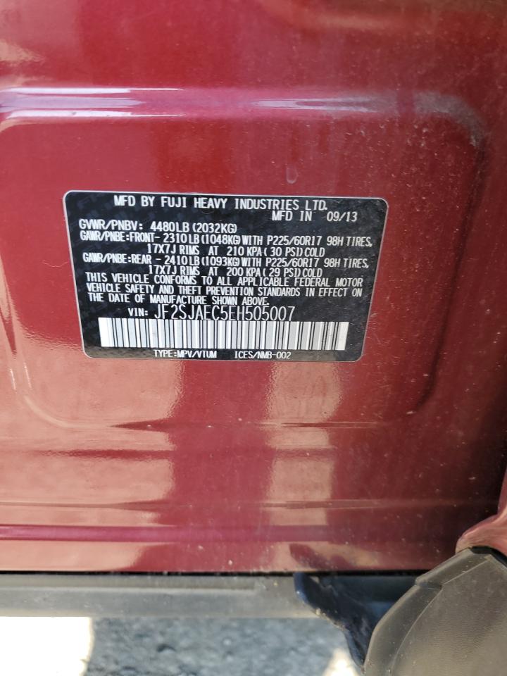 JF2SJAEC5EH505007 2014 Subaru Forester 2.5I Premium