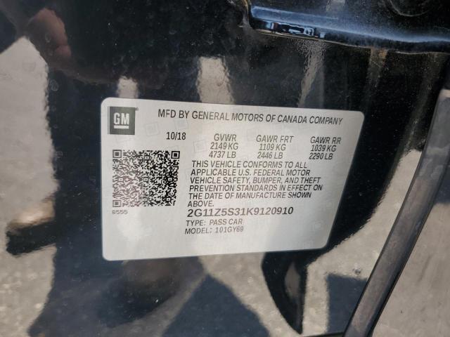 2019 Chevrolet Impala Lt VIN: 2G11Z5S31K9120910 Lot: 57268474