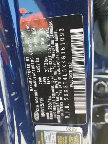 2019 Kia Optima Lx VIN: 5XXGT4L3XKG361093 Lot: 57654874