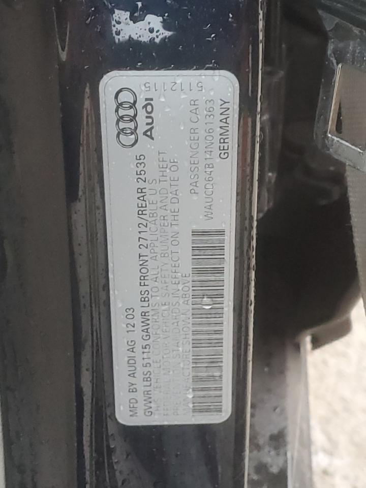 WAUCD64B14N061363 2004 Audi A6 S-Line Quattro