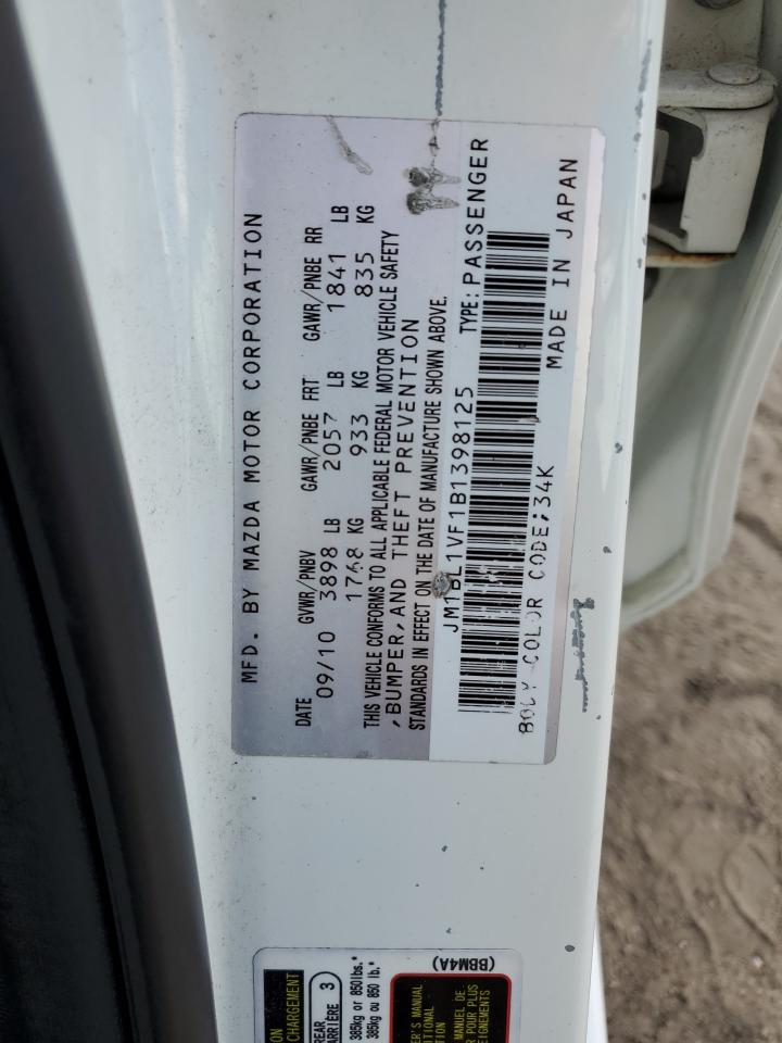 JM1BL1VF1B1398125 2011 Mazda 3 I