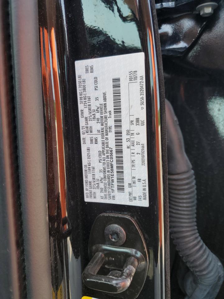 1FTFW1E58MFC05667 FORD F-150 2021