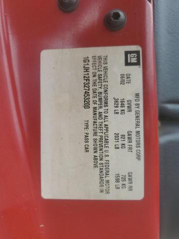 2002 Chevrolet Cavalier Ls Sport VIN: 1G1JH12F327453200 Lot: 57662064