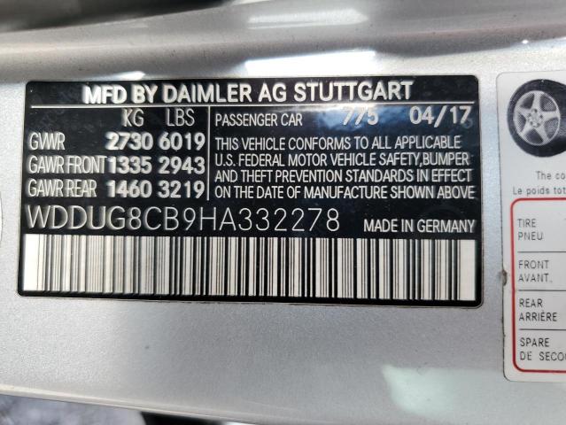 2017 MERCEDES-BENZ S 550 - WDDUG8CB9HA332278