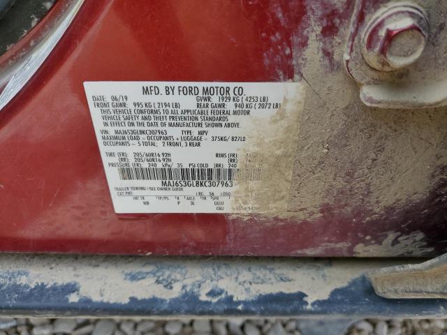 2019 Ford Ecosport Se VIN: MAJ6S3GL8KC307963 Lot: 59680044