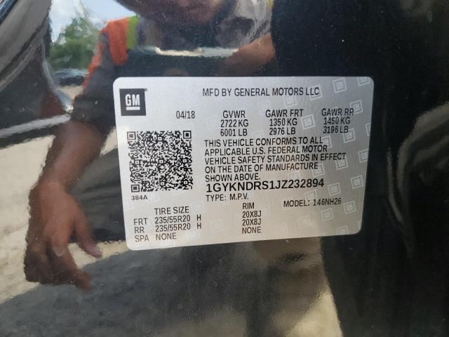 2018 Cadillac Xt5 Luxury VIN: 1GYKNDRS1JZ232894 Lot: 60560664