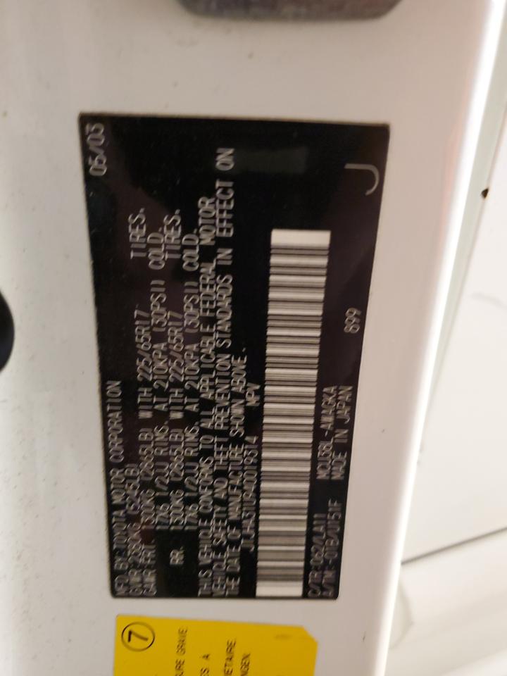 JTJHA31U940019314 2004 Lexus Rx 330