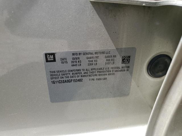 2016 Chevrolet Malibu Limited Lt VIN: 1G11C5SA8GF153482 Lot: 58502484