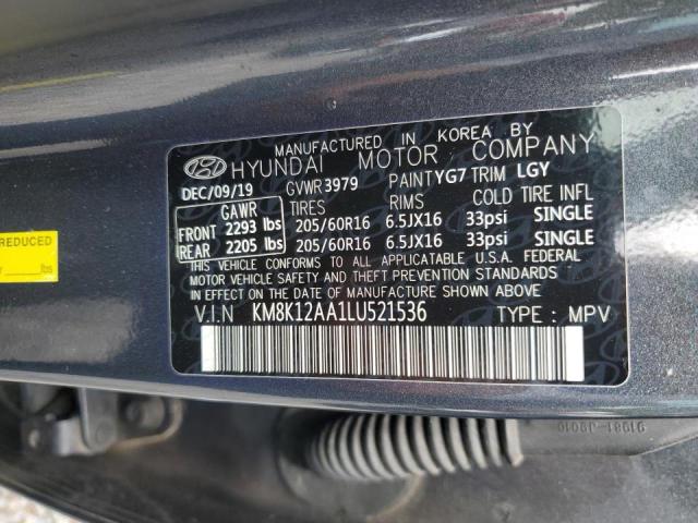 KM8K12AA1LU521536 Hyundai Kona  13