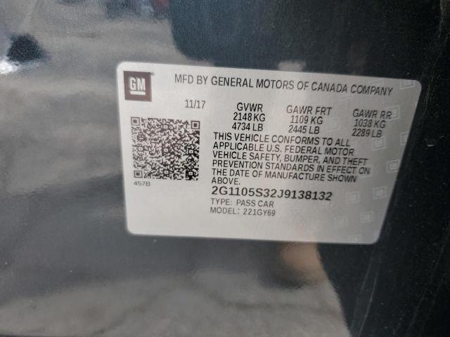 2018 Chevrolet Impala Lt VIN: 2G1105S32J9138132 Lot: 57467174