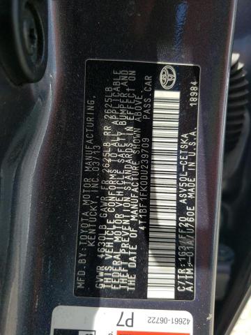 VIN 4T1BF1FK0DU239709 2013 Toyota Camry, L no.12