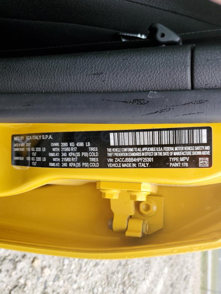 ZACCJBBB4HPF25301 2017 Jeep Renegade Latitude