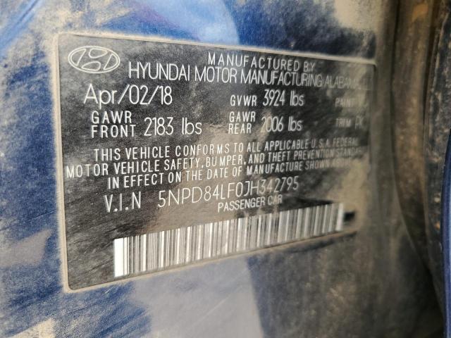 5NPD84LF0JH342795 2018 HYUNDAI ELANTRA - Image 13