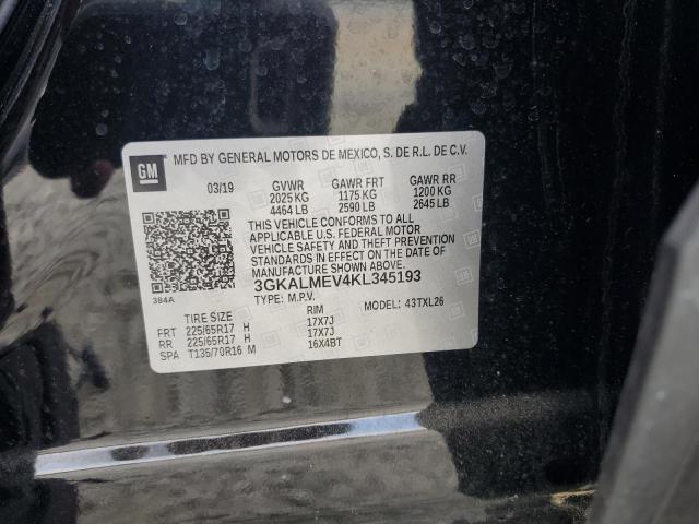 2019 GMC Terrain Sle VIN: 3GKALMEV4KL345193 Lot: 57203234