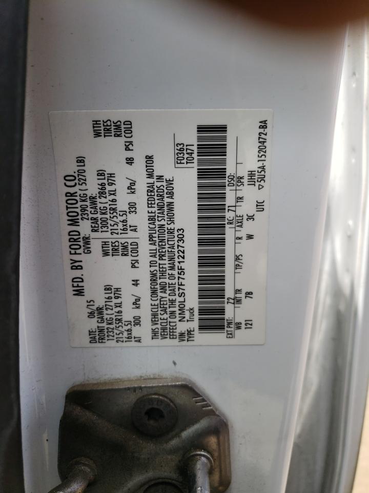 NM0LS7F75F1227303 2015 Ford Transit Connect Xlt