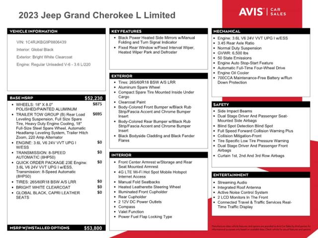 2023 JEEP GRAND CHER - 1C4RJKBG9P8806439