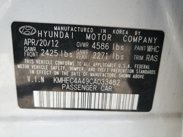 2012 Hyundai Sonata Hybrid VIN: KMHEC4A49CA033482 Lot: 58738714