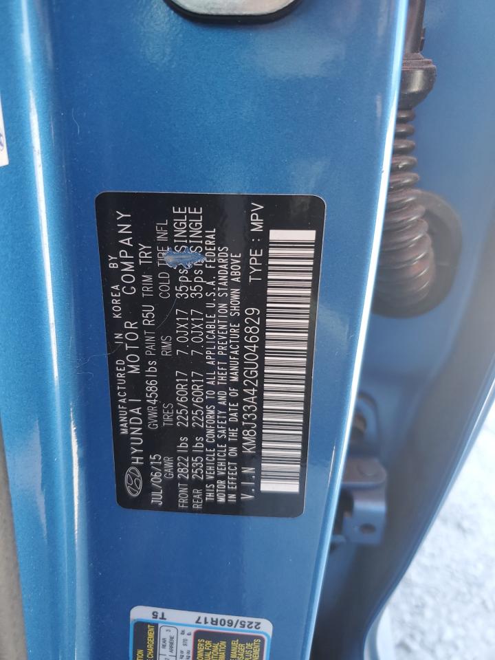 KM8J33A42GU046829 2016 Hyundai Tucson Limited