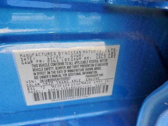 2022 Nissan Sentra Sr VIN: 3N1AB8DV6NY209567 Lot: 60080844