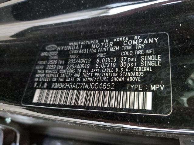 2022 HYUNDAI KONA N BAS KM8KH3AC7NU004652