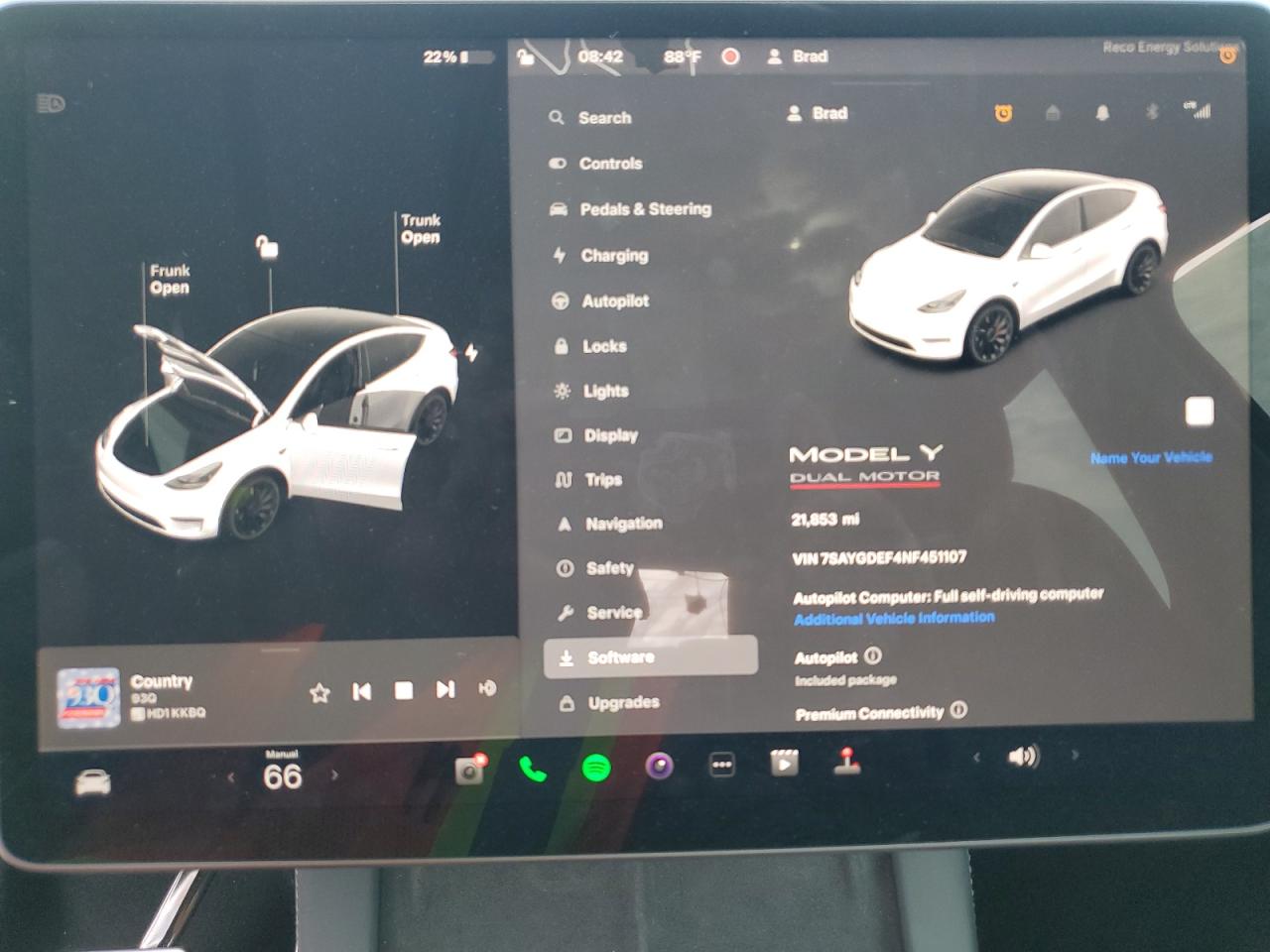 7SAYGDEF4NF451107 2022 Tesla Model Y