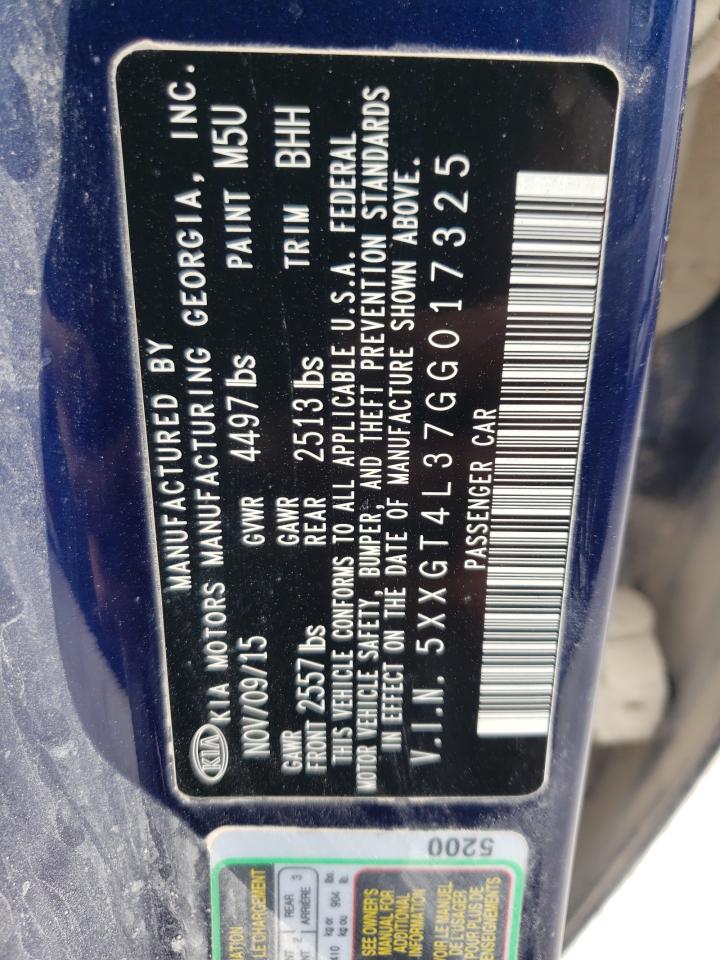 5XXGT4L37GG017325 2016 Kia Optima Lx