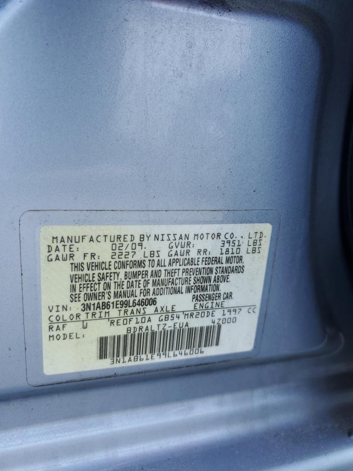 3N1AB61E99L646006 2009 Nissan Sentra 2.0