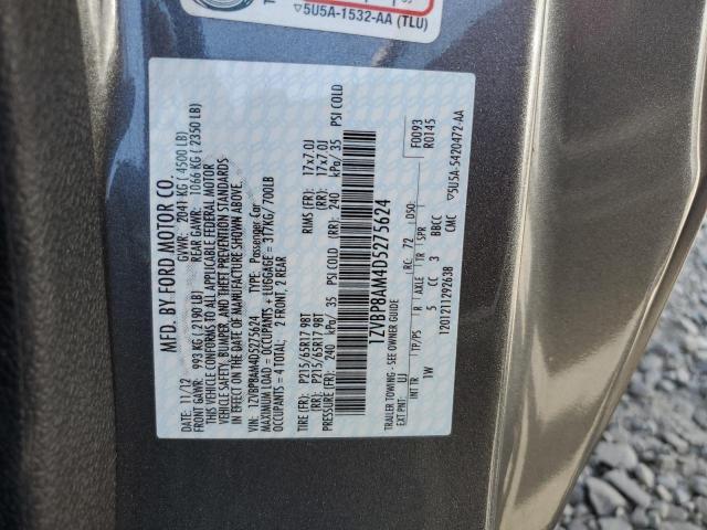 2013 Ford Mustang VIN: 1ZVBP8AM4D5275624 Lot: 59929324