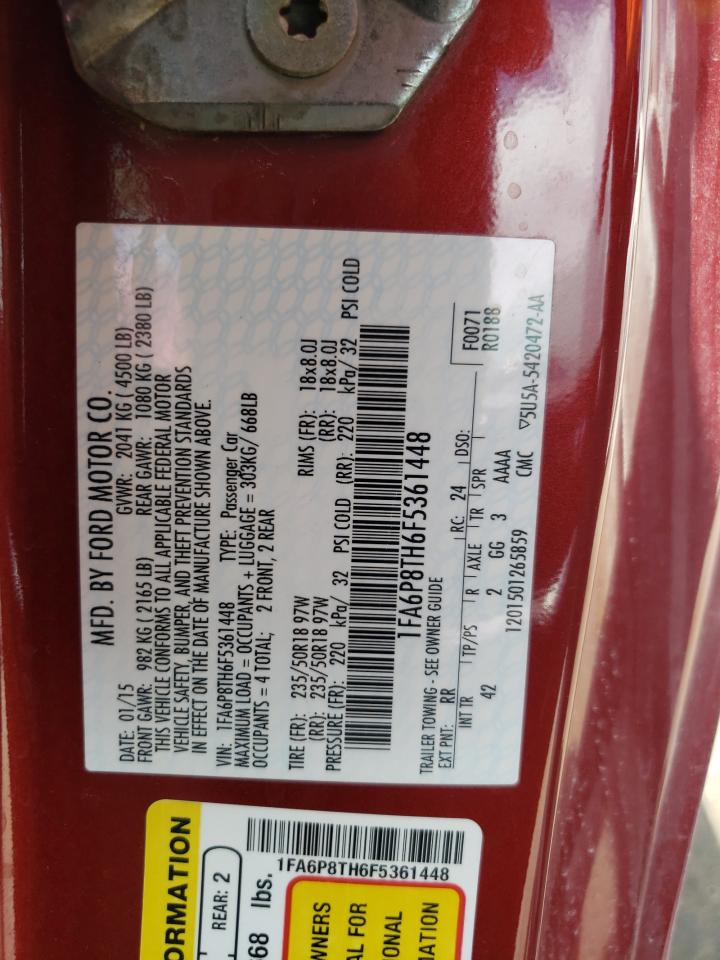 1FA6P8TH6F5361448 2015 Ford Mustang