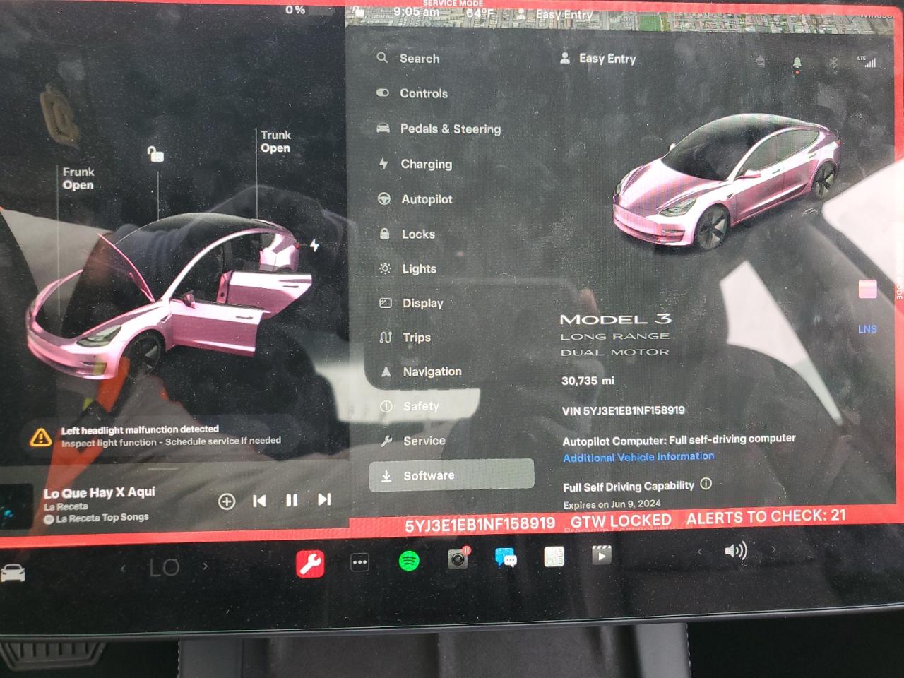 5YJ3E1EB1NF158919 2022 Tesla Model 3