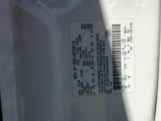 2009 Ford Ranger Super Cab VIN: 1FTZR15E69PA63521 Lot: 58085294