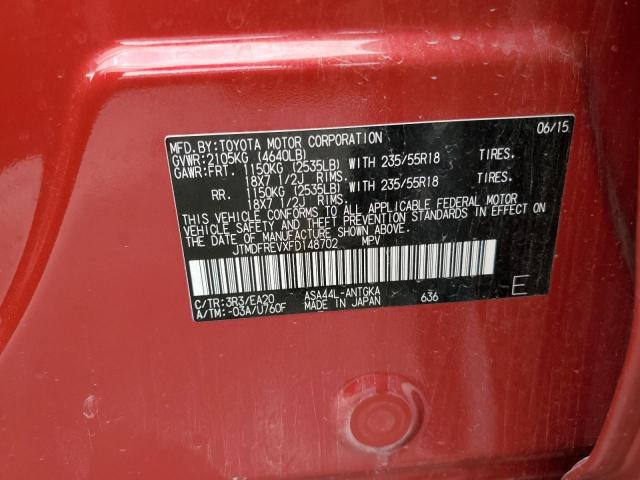 2015 TOYOTA RAV4 LIMIT - JTMDFREVXFD148702