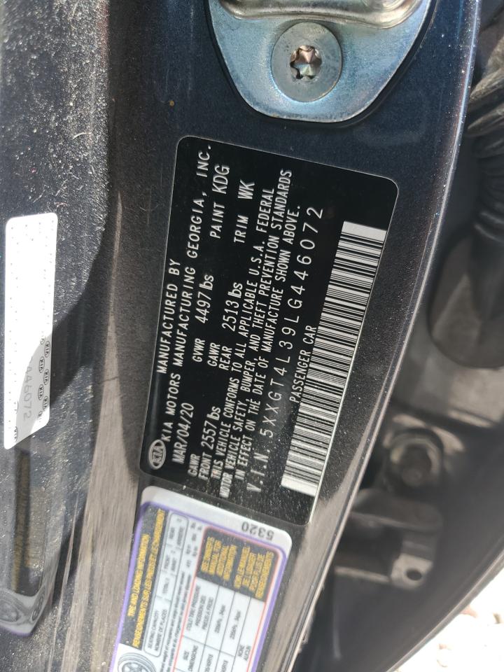 5XXGT4L39LG446072 2020 Kia Optima Lx