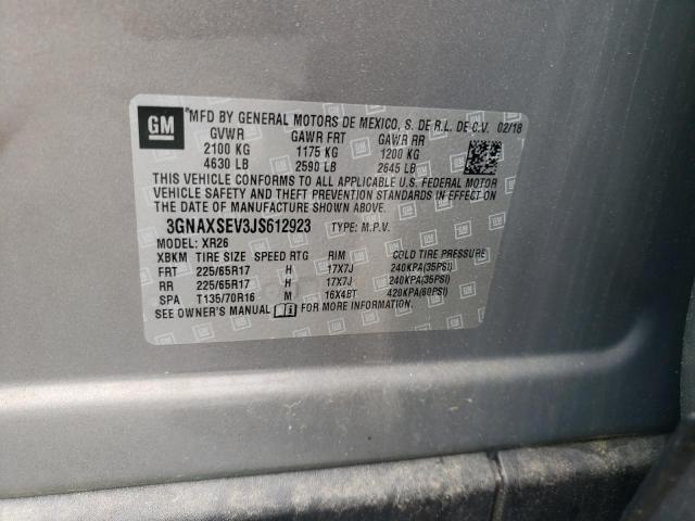 3GNAXSEV3JS612923 2018 CHEVROLET EQUINOX - Image 12