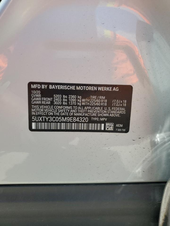 5UXTY3C05M9E84320 2021 BMW X3 Sdrive30I