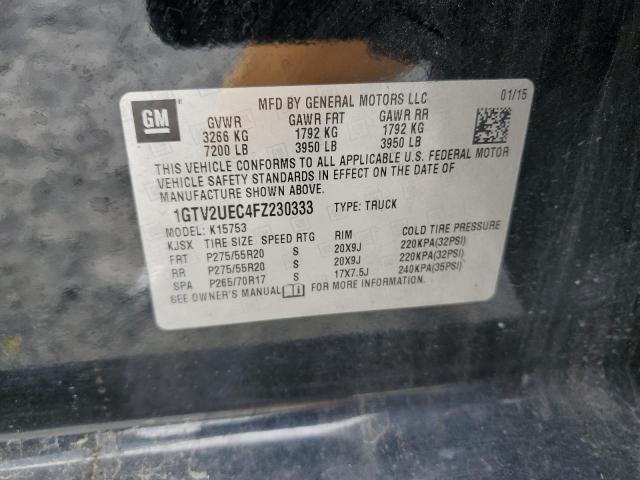 2015 GMC Sierra K1500 Sle VIN: 1GTV2UEC4FZ230333 Lot: 56572024