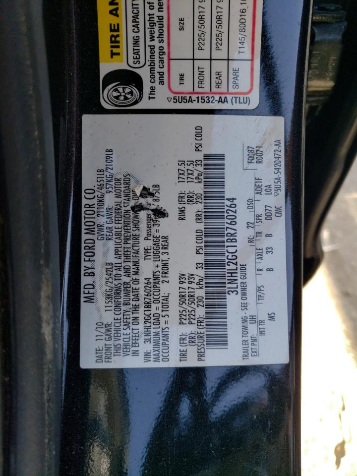 3LNHL2GC1BR760264 2011 Lincoln Mkz