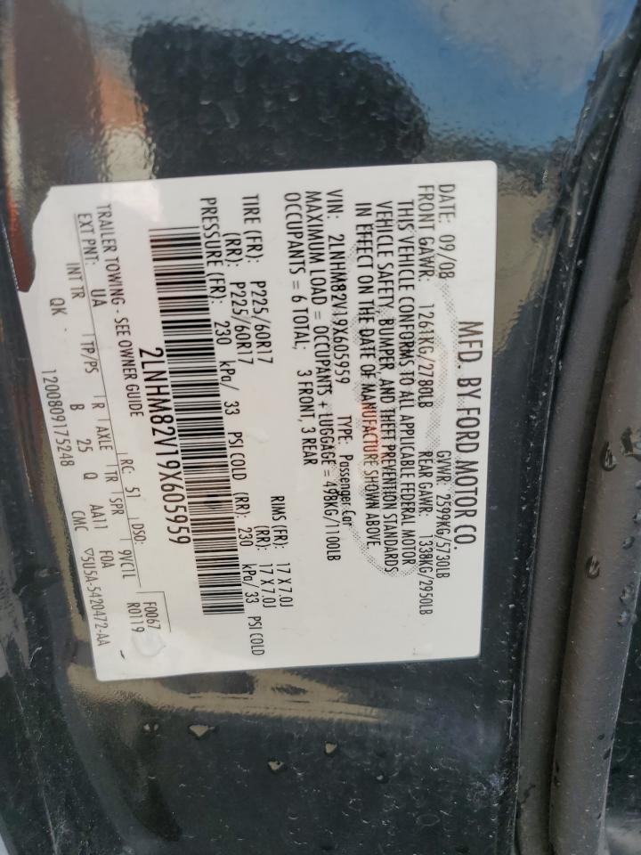 2LNHM82V19X605959 2009 Lincoln Town Car Signature Limited