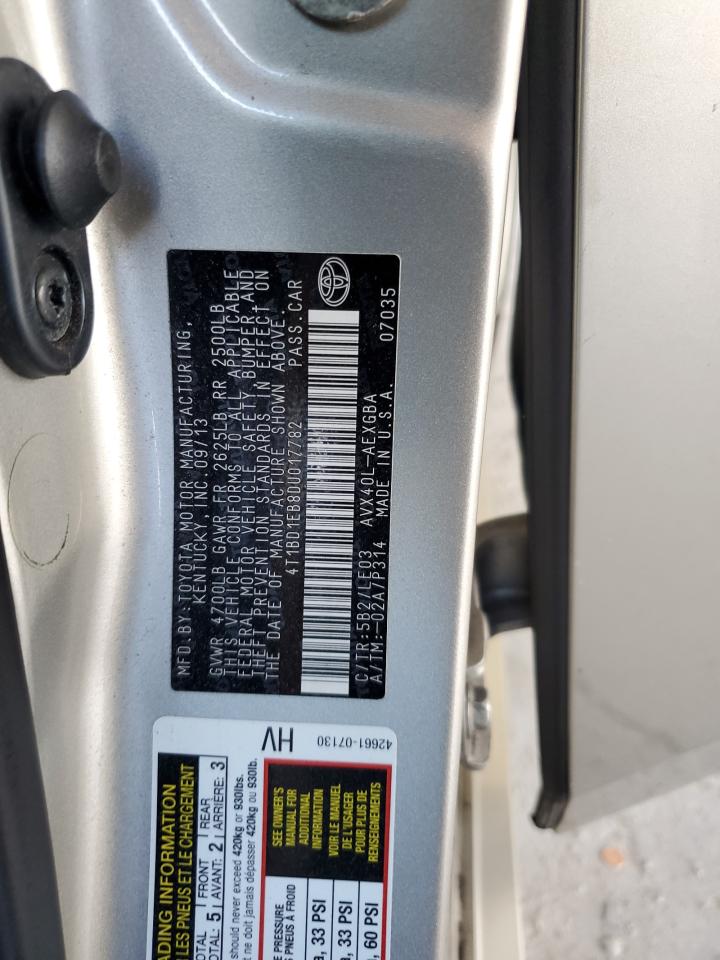 4T1BD1EB8DU017782 2013 Toyota Avalon Hybrid