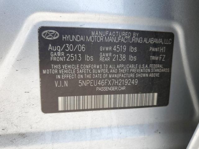 2007 Hyundai Sonata Se VIN: 5NPEU46FX7H219249 Lot: 56717834