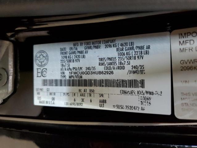 1FMCU0GD3HUB62926 2017 FORD ESCAPE - Image 13