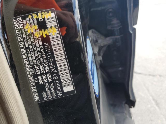 2005 Mercedes-Benz C 240 4Matic VIN: WDBRF81JX5F631434 Lot: 59128374