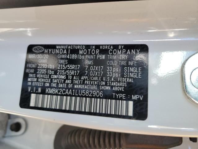 2020 Hyundai Kona Sel VIN: KM8K2CAA1LU582906 Lot: 57515604