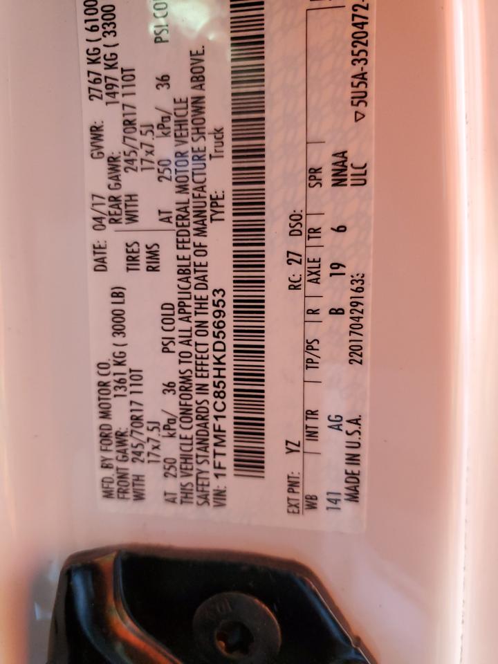 1FTMF1C85HKD56953 2017 Ford F150