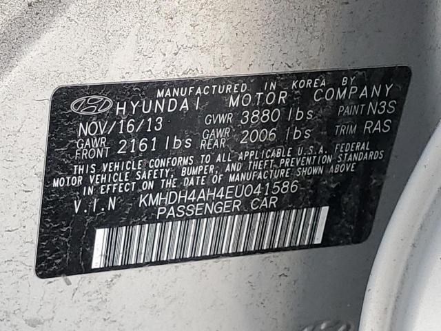 2014 Hyundai Elantra Se VIN: KMHDH4AH4EU041586 Lot: 57528694