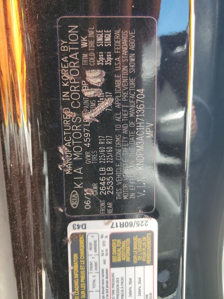 KNDPM3AC1H7136704 2017 Kia Sportage Lx