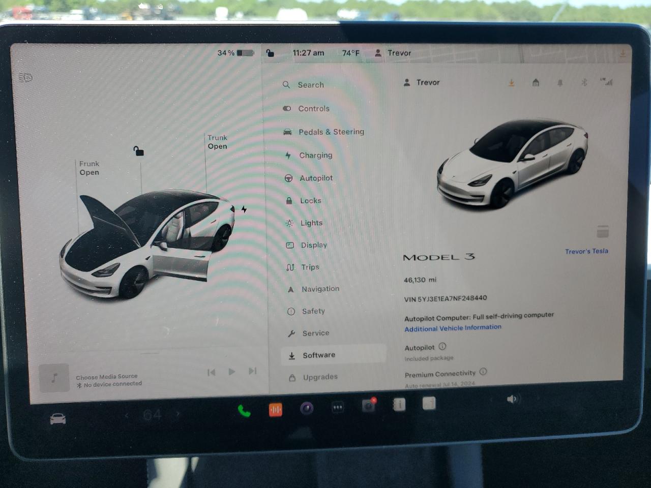 5YJ3E1EA7NF248440 2022 Tesla Model 3