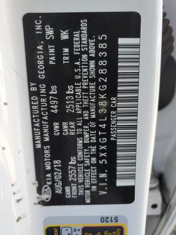 2019 Kia Optima Lx VIN: 5XXGT4L38KG288385 Lot: 59272134